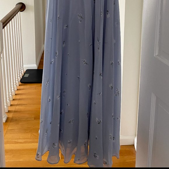 Jenny Yoo Ditsy Floral Whisper Blue Dress (size 0) Worn once! - Picture 2 of 4
